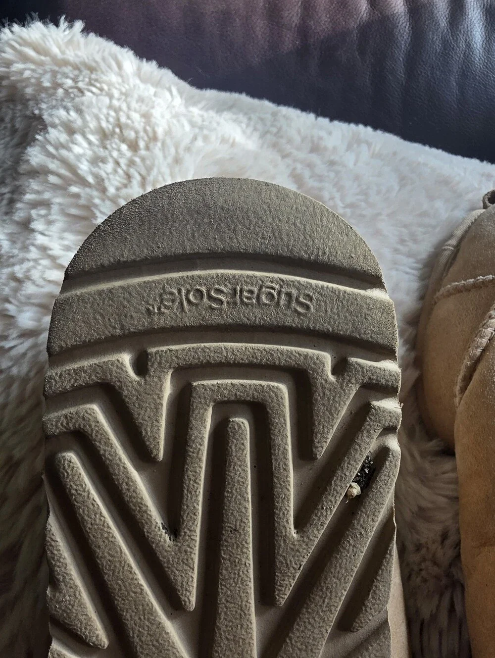 UGG Mini Booties in Chestnut Suede Size Usa 10